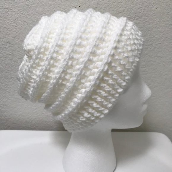 Handmade Accessories - Handmade Crochet Slouch Beanie Winter Hat Unisex Tam Oversize Raegae New Unisex